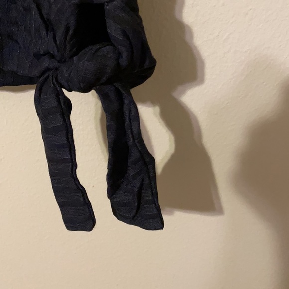 Wantable, Hacci Side Tie Rib Tee, Black, size XL, NWT - Picture 4 of 6